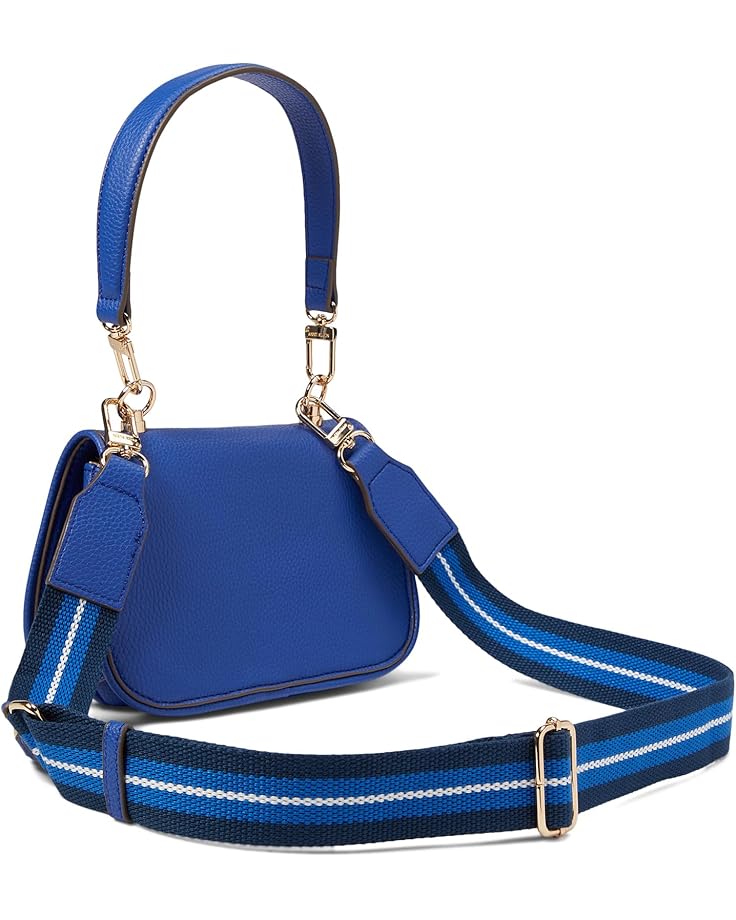 Anne Klein Convertible Flap Shoulder Bag W/ Web Strap & Coin Purse