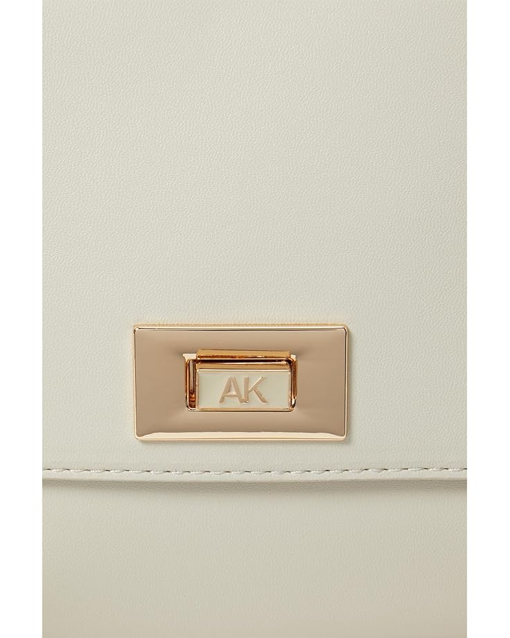 6pm Anne Klein Convertible Flap Shoulder Bag With Enamel Turnlock