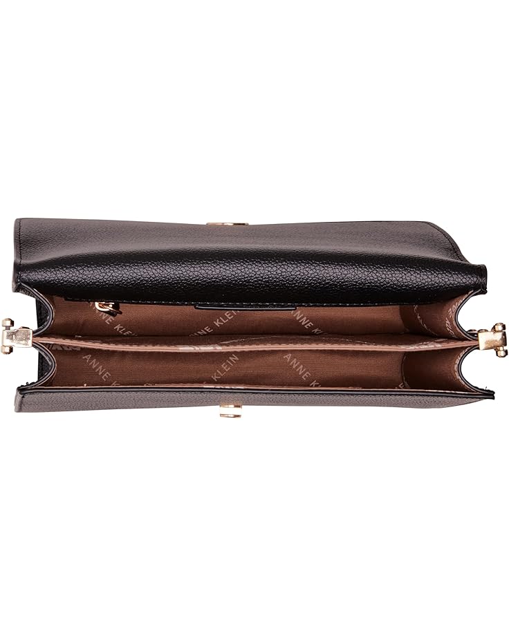 6pm Anne Klein E/W Convertible Flap Shoulder Bag With New Turnlock