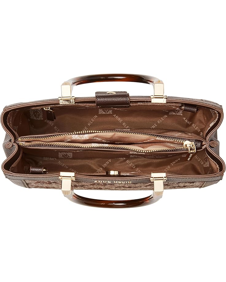 6pm Anne Klein Embroidered Herringbone Convertible Satchel