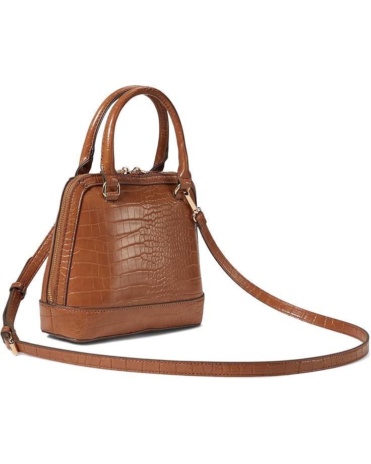 6pm Anne Klein Mini Horsebit Top-Handle Satchel In Croco
