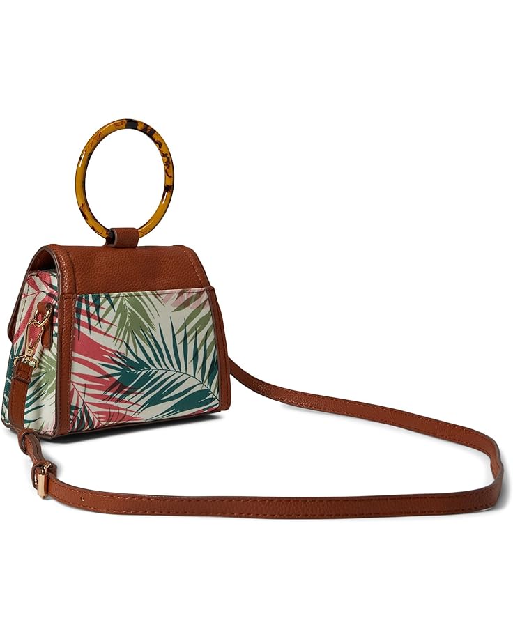 Anne Klein Mini Palm Print Round Handle Satchel