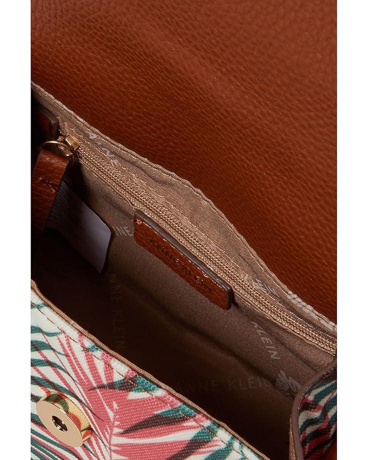 Anne Klein Mini Palm Print Round Handle Satchel
