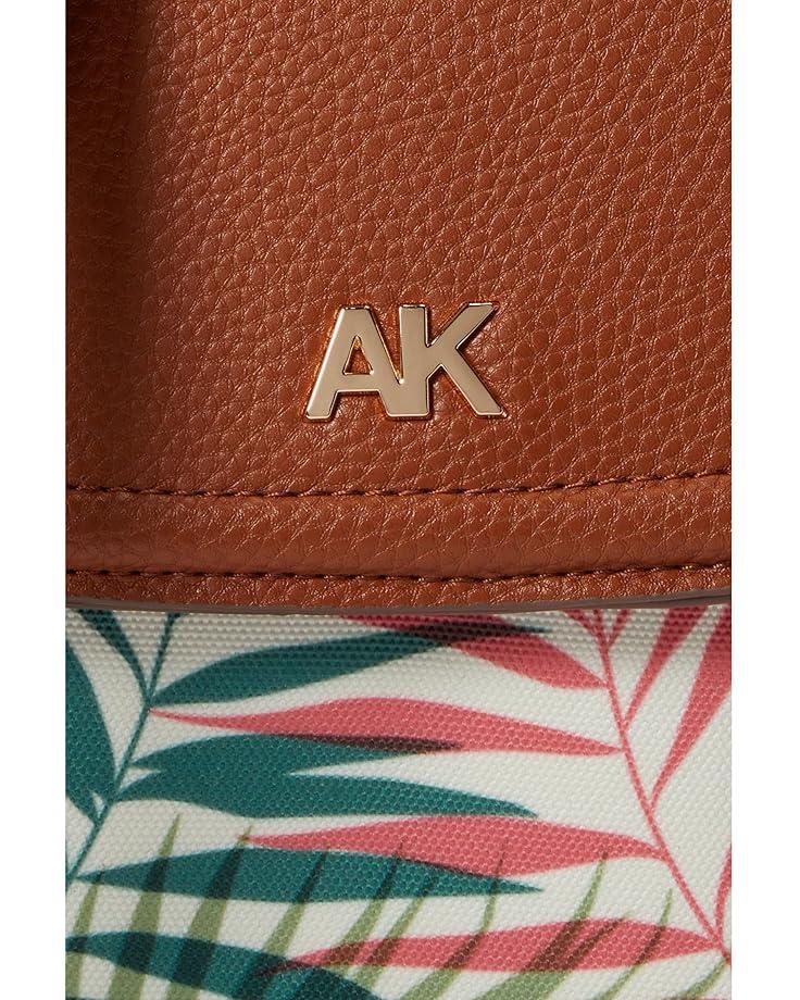 Anne Klein Mini Palm Print Round Handle Satchel