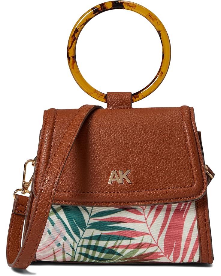 Anne Klein Mini Palm Print Round Handle Satchel