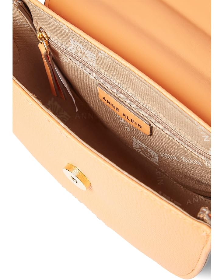 Anne Klein Mini Saddle Crossbody With Resin Chain