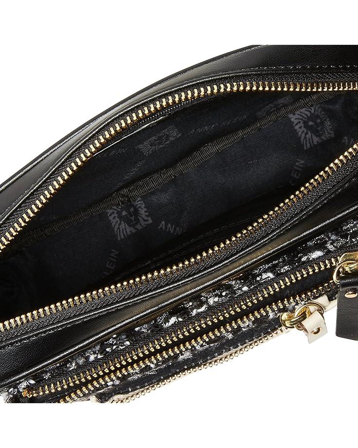 6pm Anne Klein Mixed Media Camera Crossbody With Two Detachable Pouches