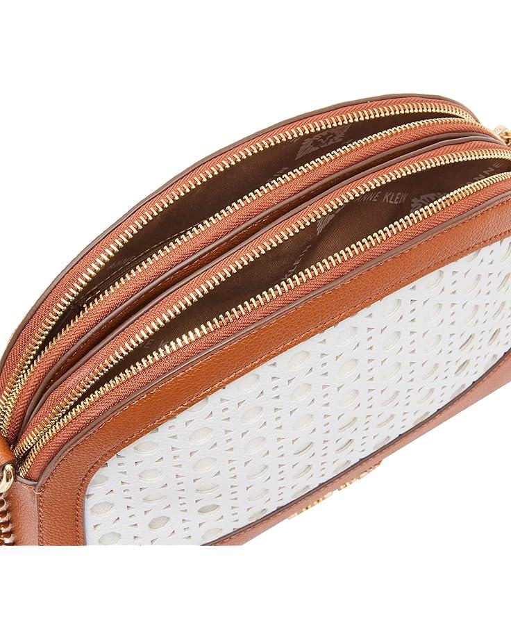 Anne Klein Perforated Triple Compartment Crossbody