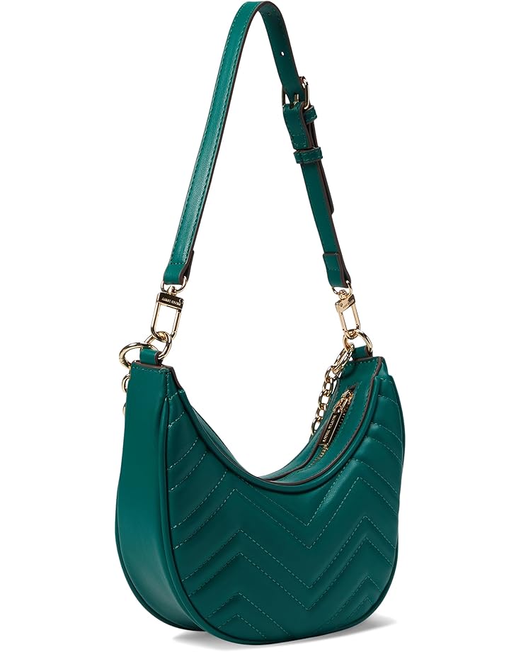 6pm Anne Klein Quilted Cresent Shoulder Bag With Swag Chain