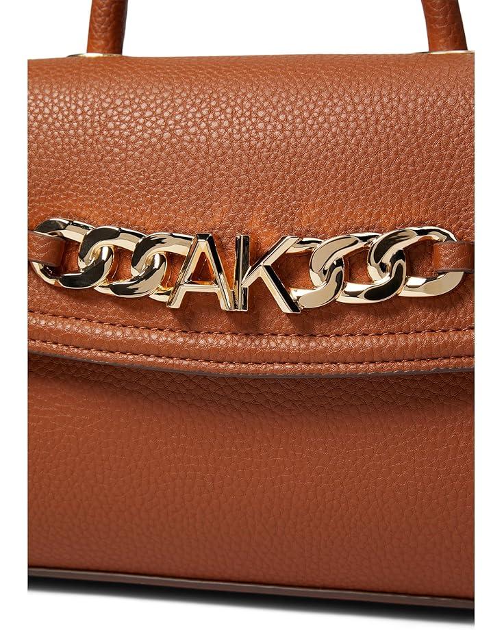 Anne Klein Top-Handle Satchel W/ Chunky AK Chain