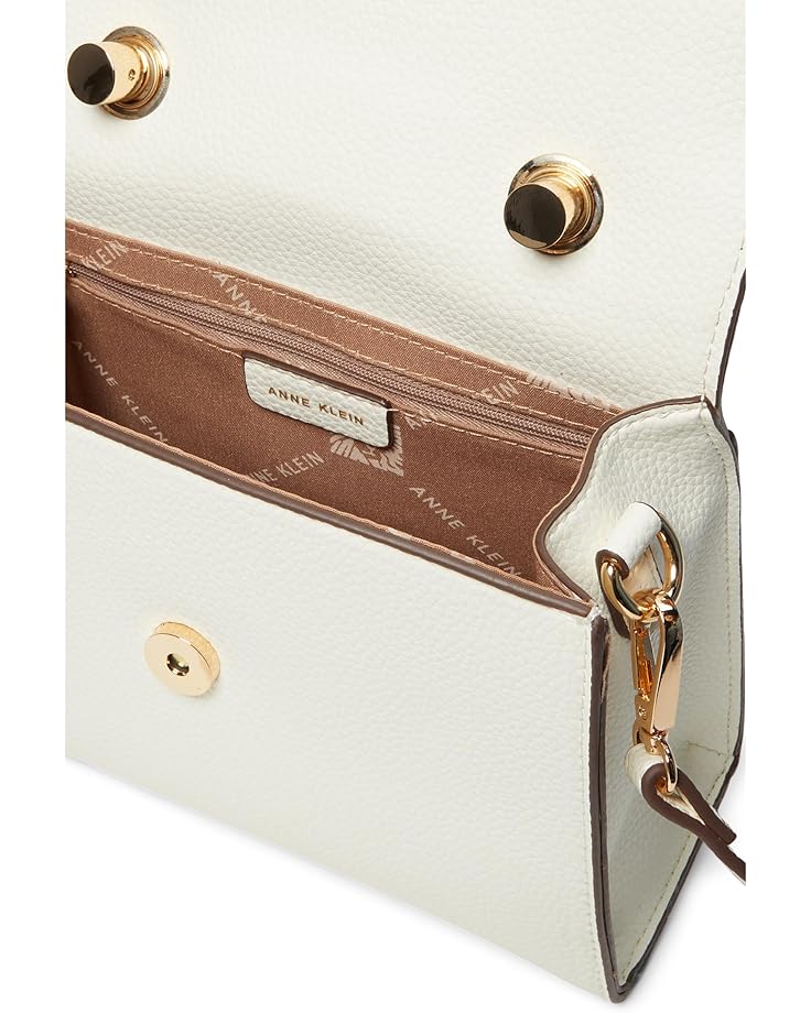 Anne Klein Top-Handle Satchel W/ Chunky AK Chain