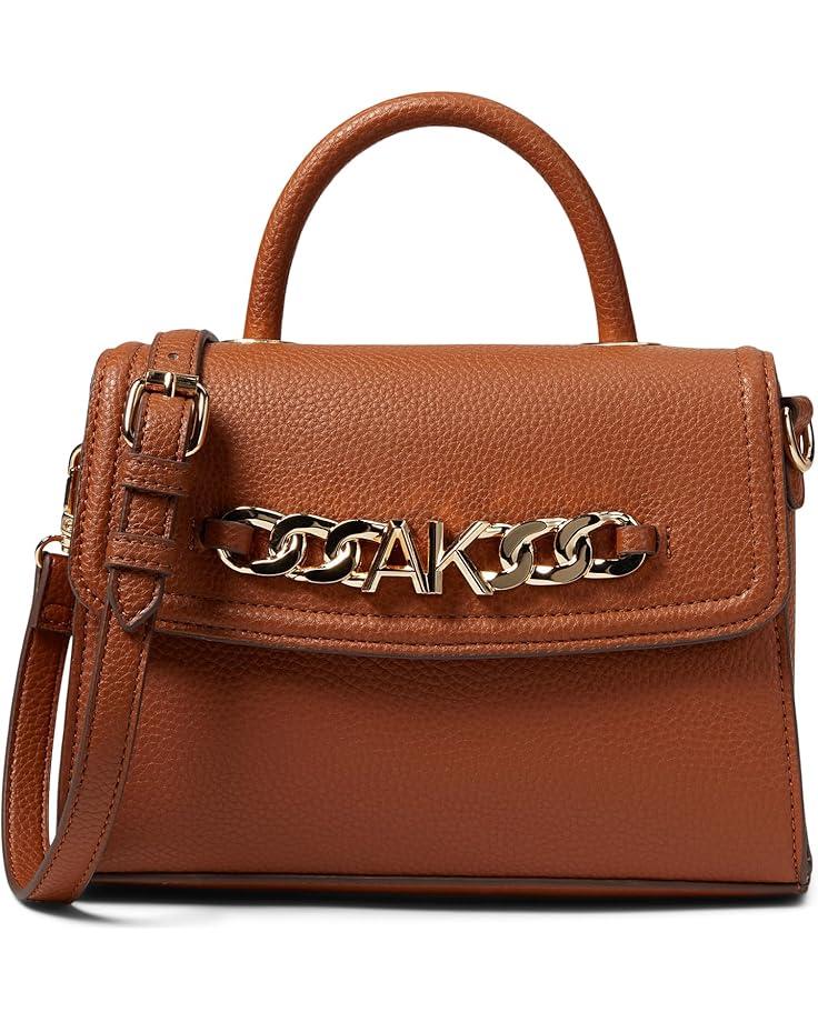 Anne Klein Top-Handle Satchel w/ Chunky AK Chain
