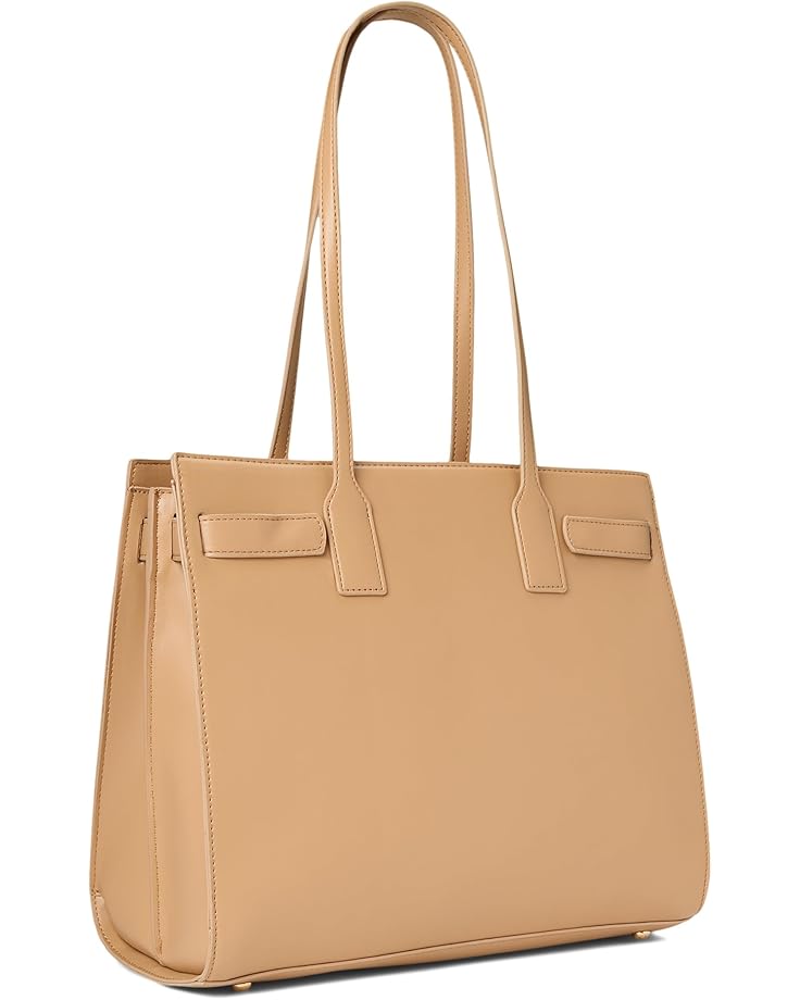 6pm Anne Klein Triple Compartment Minimal Tote With Double Turnlock