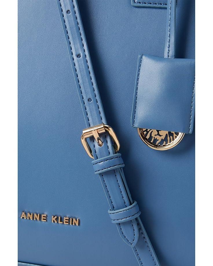 6pm Anne Klein Triple Compartment Minimal Tote With Double Turnlock