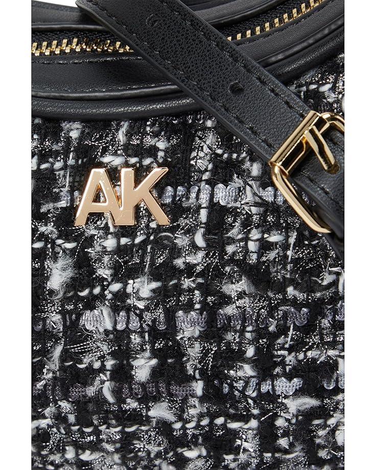 6pm Anne Klein Tweed Cresent Shoulder Bag With Swag Chain