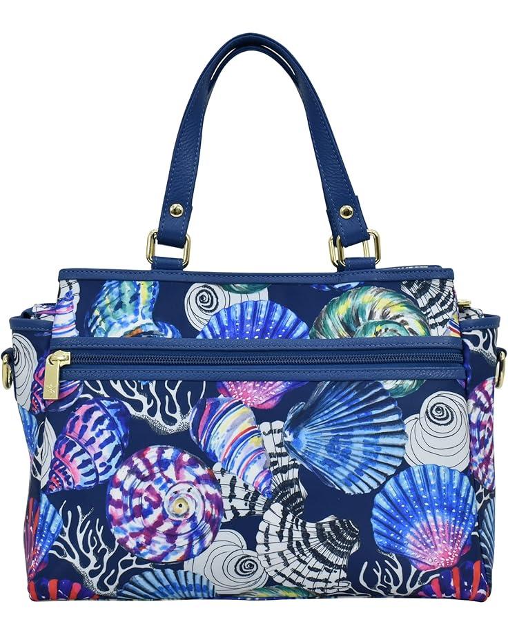 Anuschka Multi Compartment Satchel Printed Fabric 12014