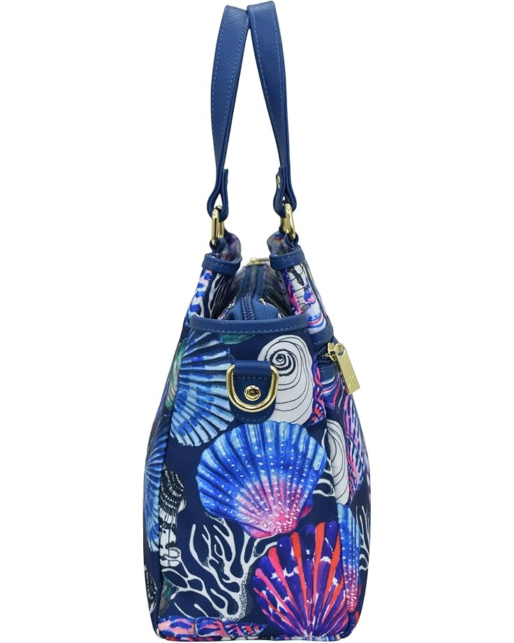 Anuschka Multi Compartment Satchel Printed Fabric 12014