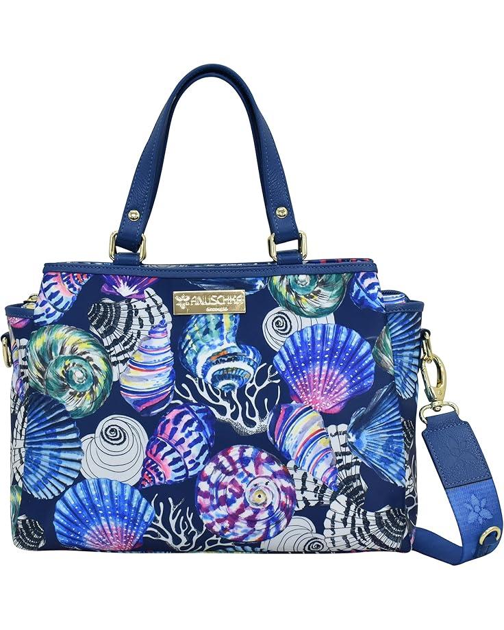 Anuschka Multi Compartment Satchel Printed Fabric 12014