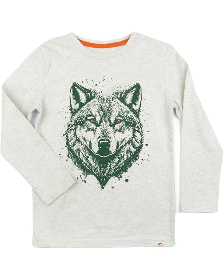 Appaman Kids Graphic Long Sleeve Tee - Wolf Ink (Toddler/Little Kids/Big Kids)
