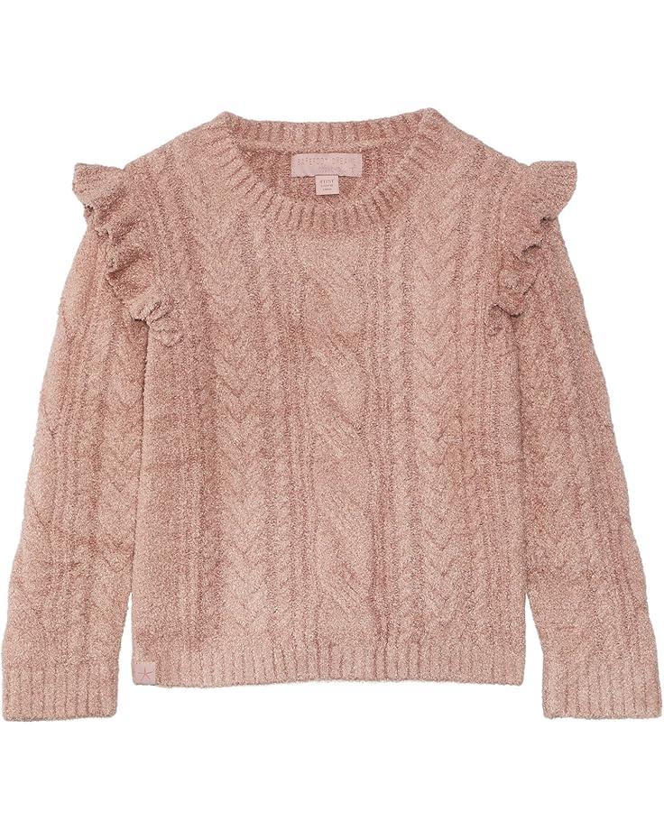 6pm Barefoot Dreams Kids CozyChic Lite® Toddler Cable Pullover (Toddler)