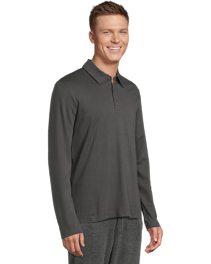 Barefoot Dreams Malibu Collection® Pima Long Sleeve Polo Men's