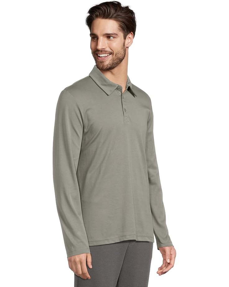 Barefoot Dreams Malibu Collection® Pima Long Sleeve Polo Men's