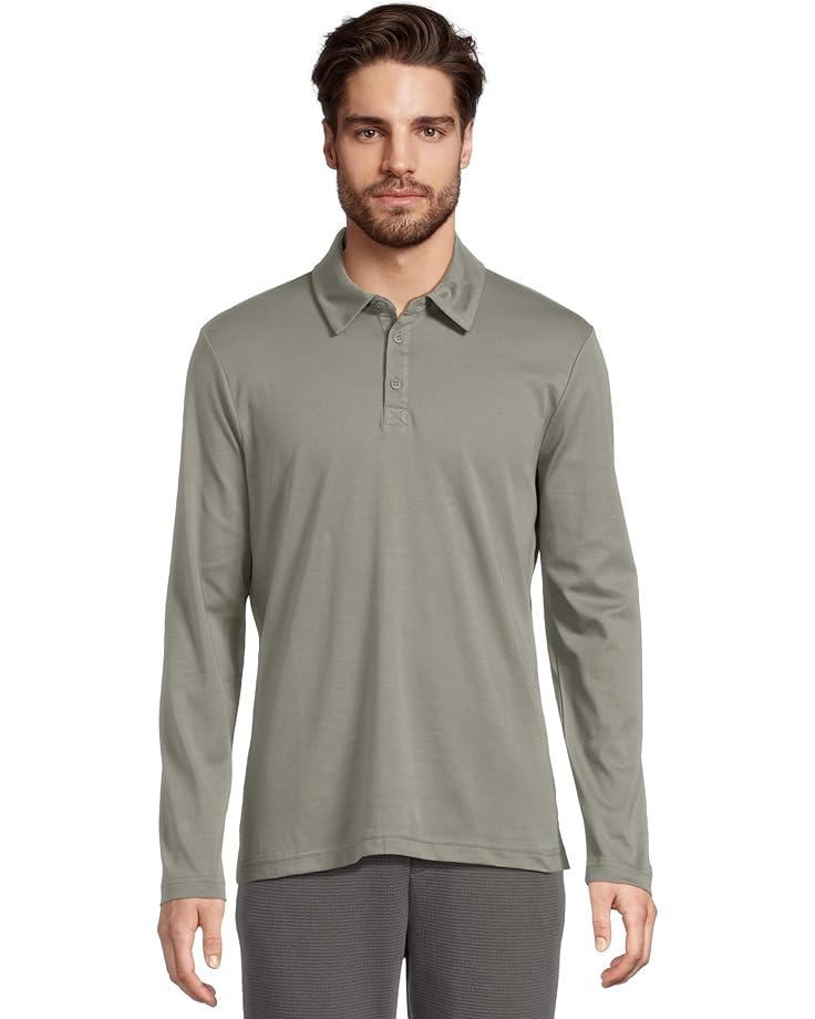 Barefoot Dreams Malibu Collection® Pima Long Sleeve Polo Men's