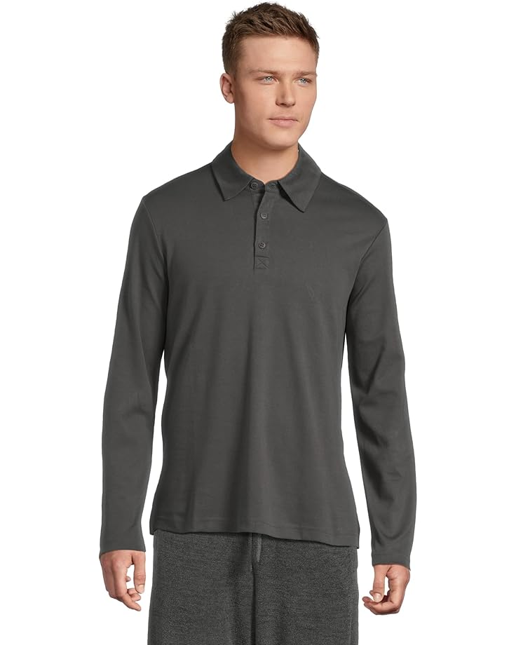 Barefoot Dreams Malibu Collection® Pima Long Sleeve Polo Men's