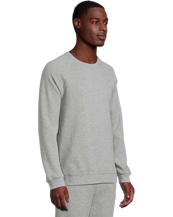 Barefoot Dreams Malibu Collection® Waffle Knit Raglan Pullover Men's