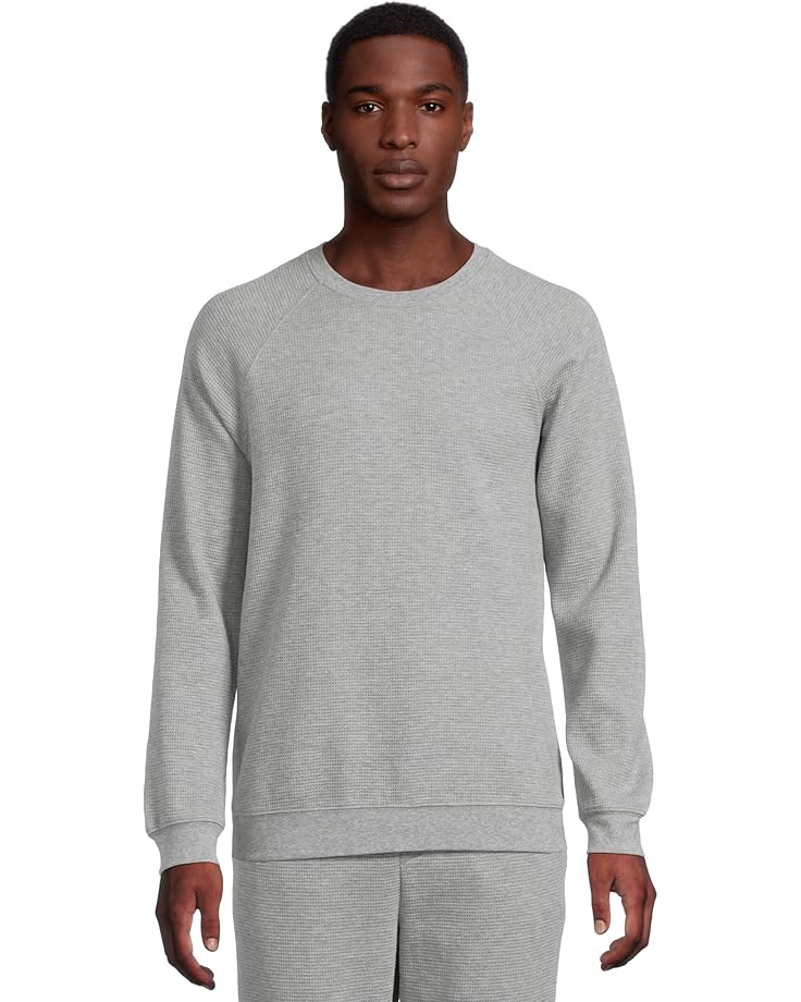 Barefoot Dreams Malibu Collection® Waffle Knit Raglan Pullover Men's