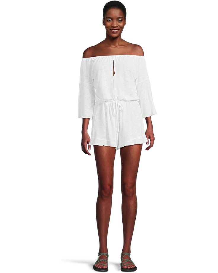 BECCA Breezy Basics Off The Shoulder Romper Women's