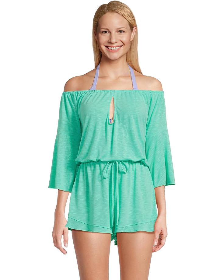 BECCA Breezy Basics Off The Shoulder Romper Women's
