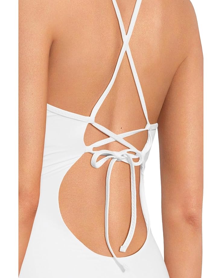 BECCA Colette Clare Crochet Flower Plunge One Piece Women's