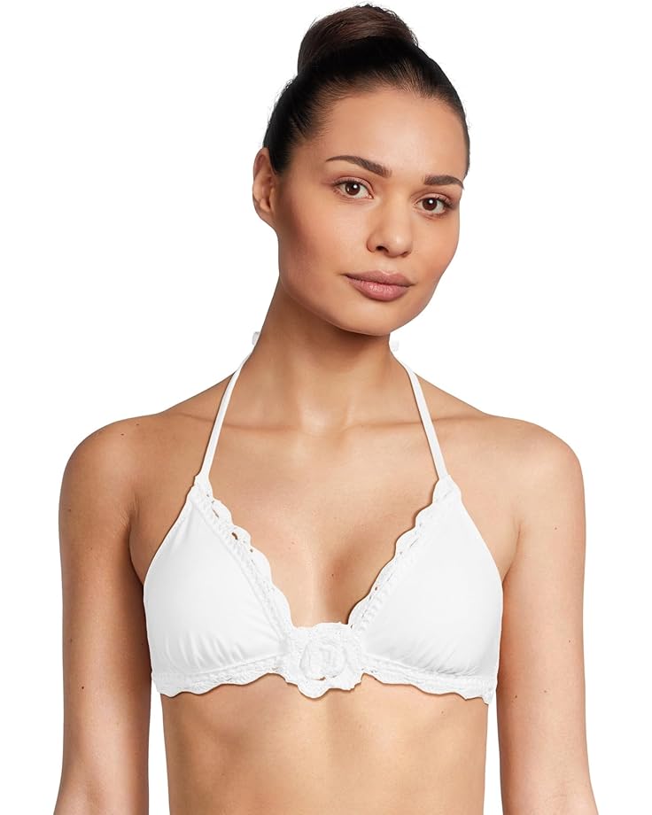 6pm BECCA Colette Crochet Flower Halter Top Women's