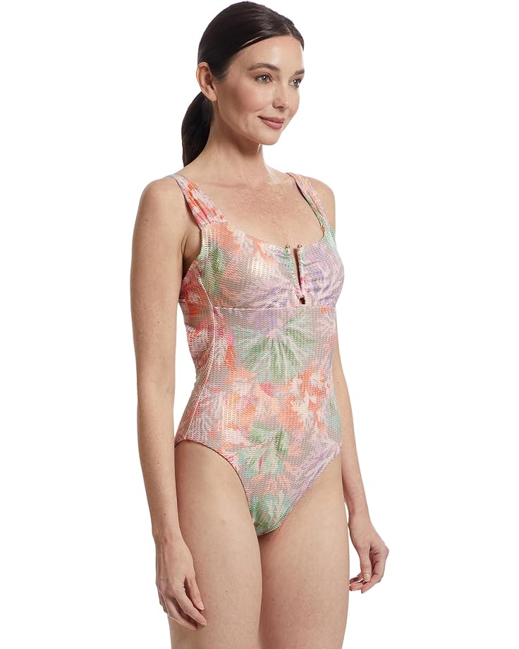 BECCA Coral Reef Viviana V Wire Plunge One Piece Women's