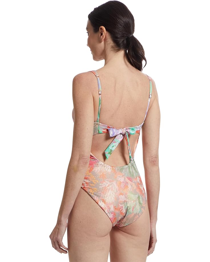 BECCA Coral Reef Viviana V Wire Plunge One Piece Women's