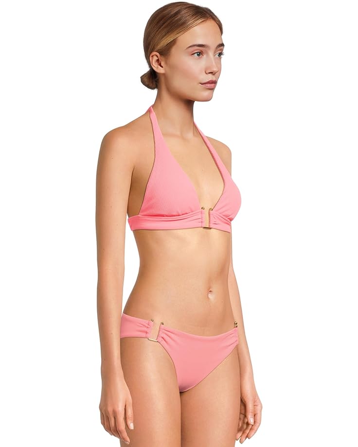 BECCA Modern Edge Rib Mira U Buckle Halter Top Women's