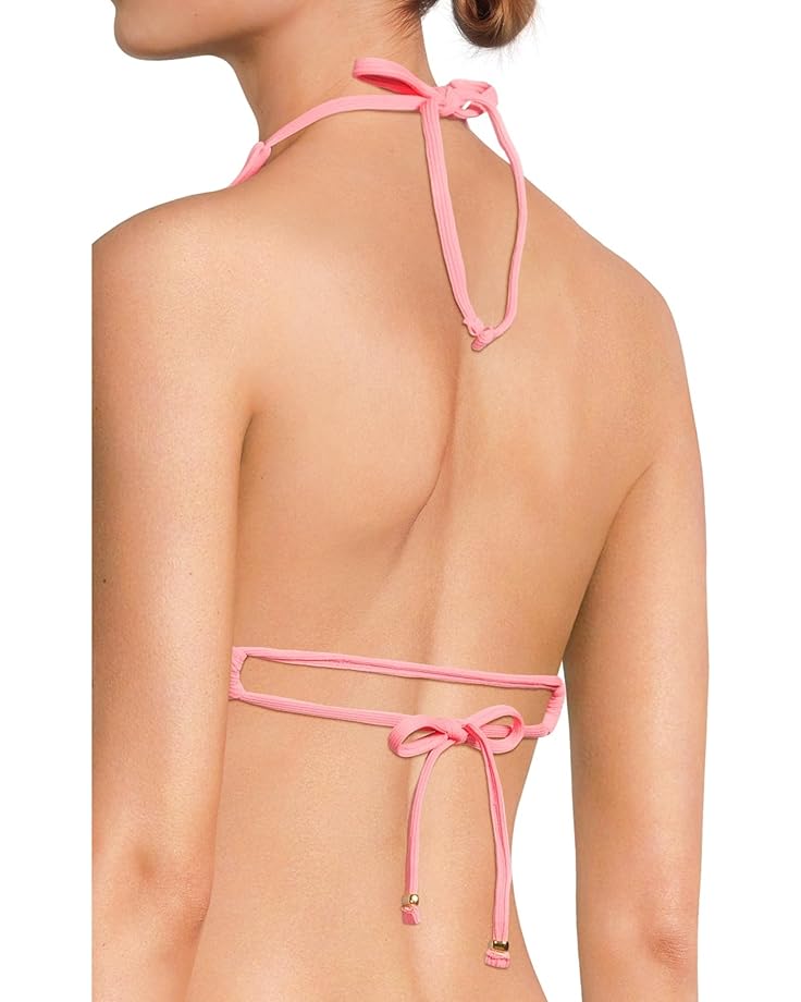 BECCA Modern Edge Rib Mira U Buckle Halter Top Women's