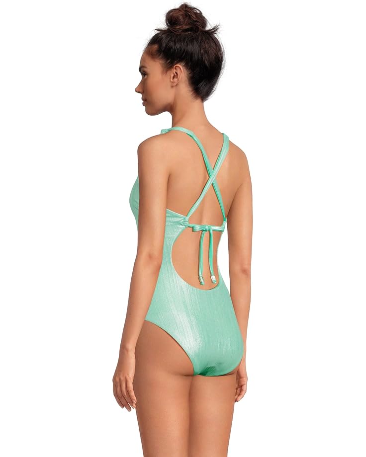 BECCA Oragami Textured Knotted One Piece Women's