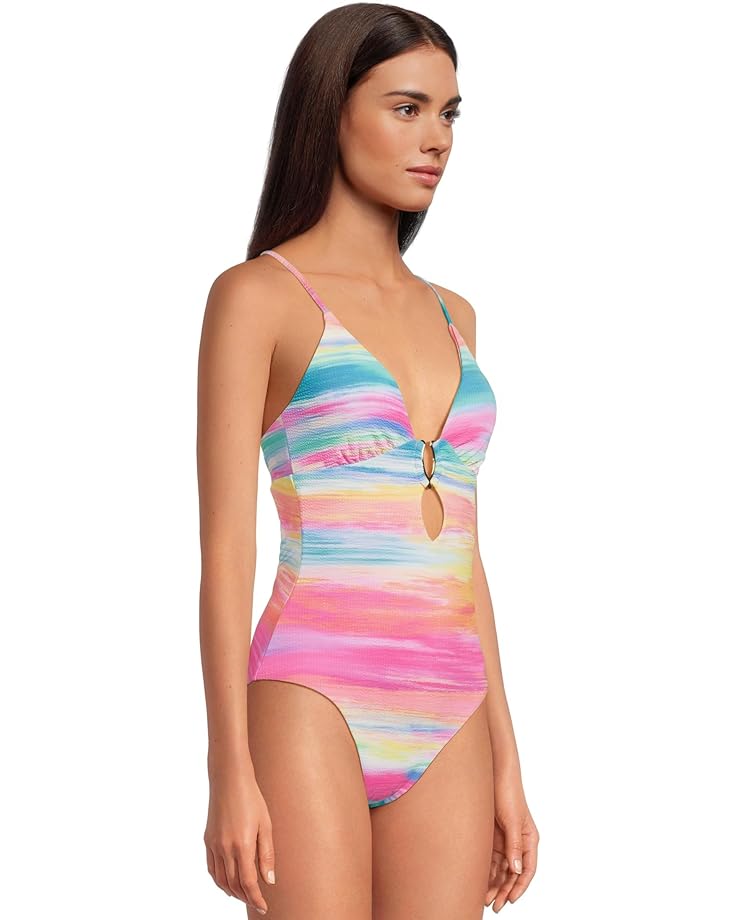BECCA Verano Evelynn Buckle Plunge One Piece Women's