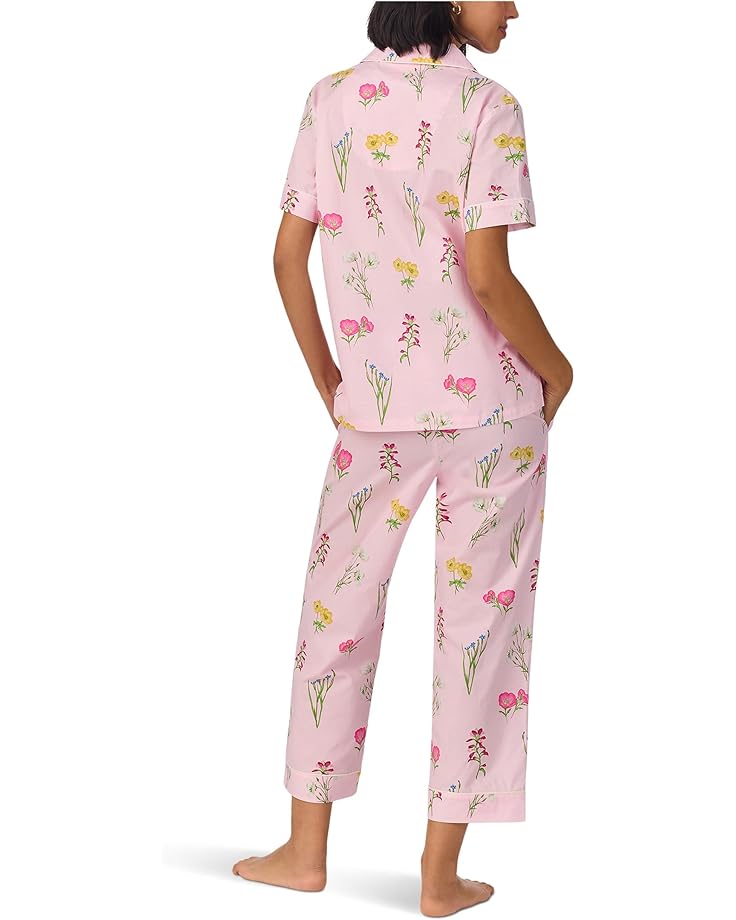 6pm Bedhead PJs Cotton Woven Short Sleeve Cropped Pj Set Women's