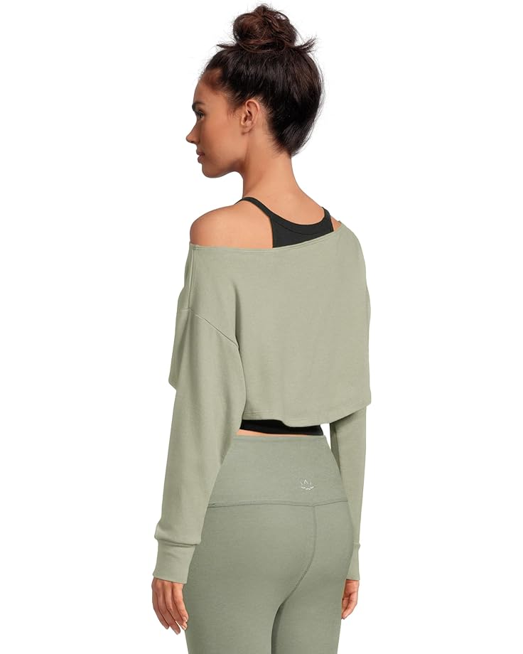 Beyond Yoga Duet 2-Way Convertible Shrug Women's Grey Sage