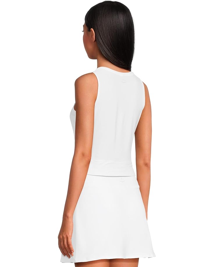 Beyond Yoga Featherweight Center Stage Cropped Tank Women's Cloud White