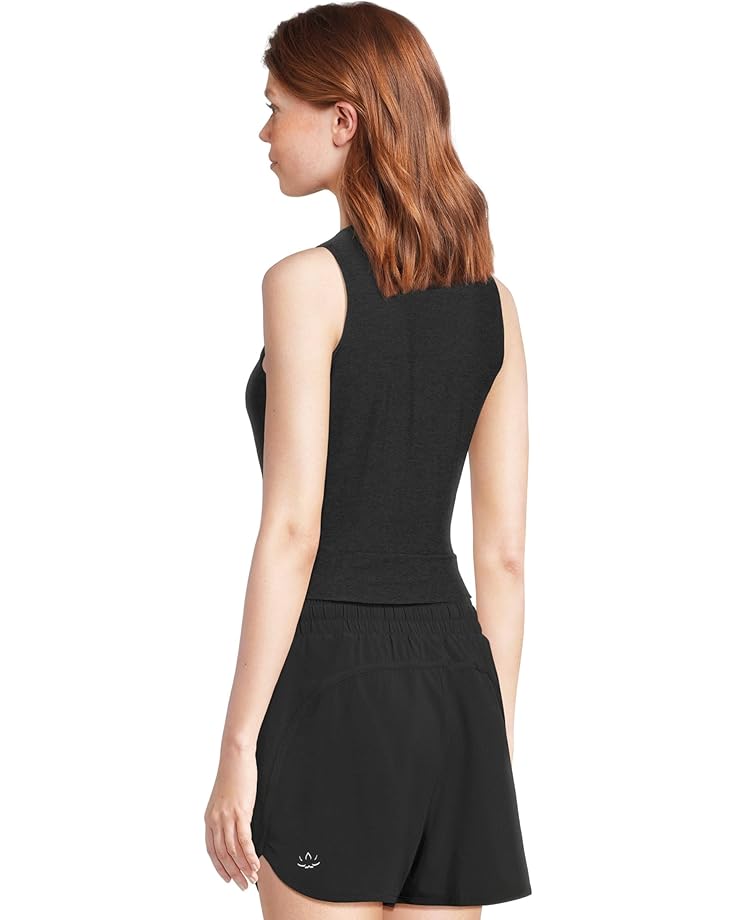 Beyond Yoga Featherweight Center Stage Cropped Tank Women's Darkest Night