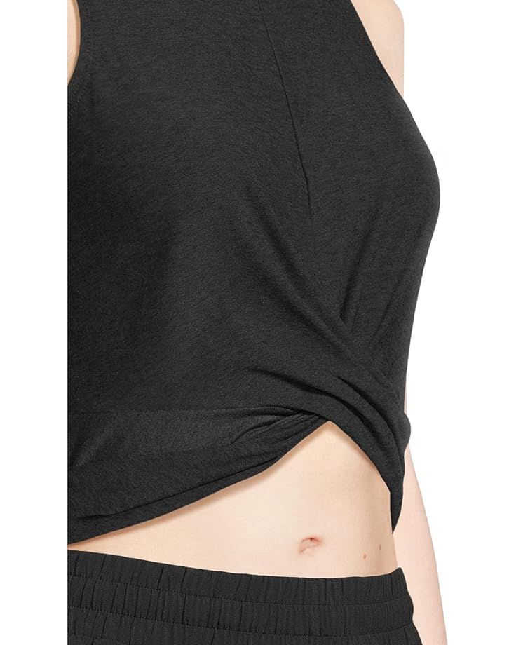 Beyond Yoga Featherweight Center Stage Cropped Tank Women's Darkest Night