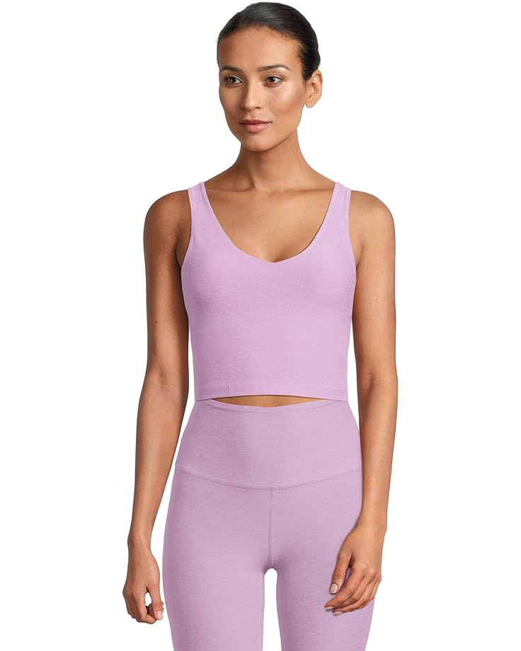 Beyond Yoga Spacedye Good Day Cropped Tank Women's Lilac Petal Heather
