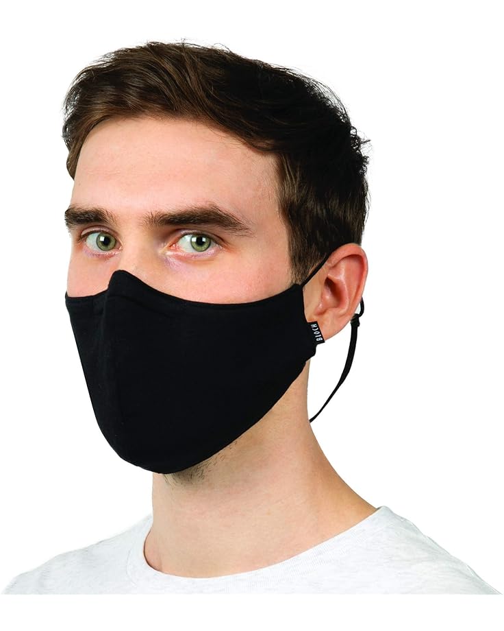 6pm Bloch Soft Stretch Face Mask w/ Moldable Nose Pad and Lanyard 3-Pack