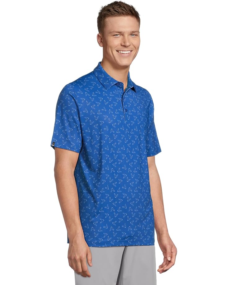 6pm Callaway All Over Large Chev Printed Polo Men's