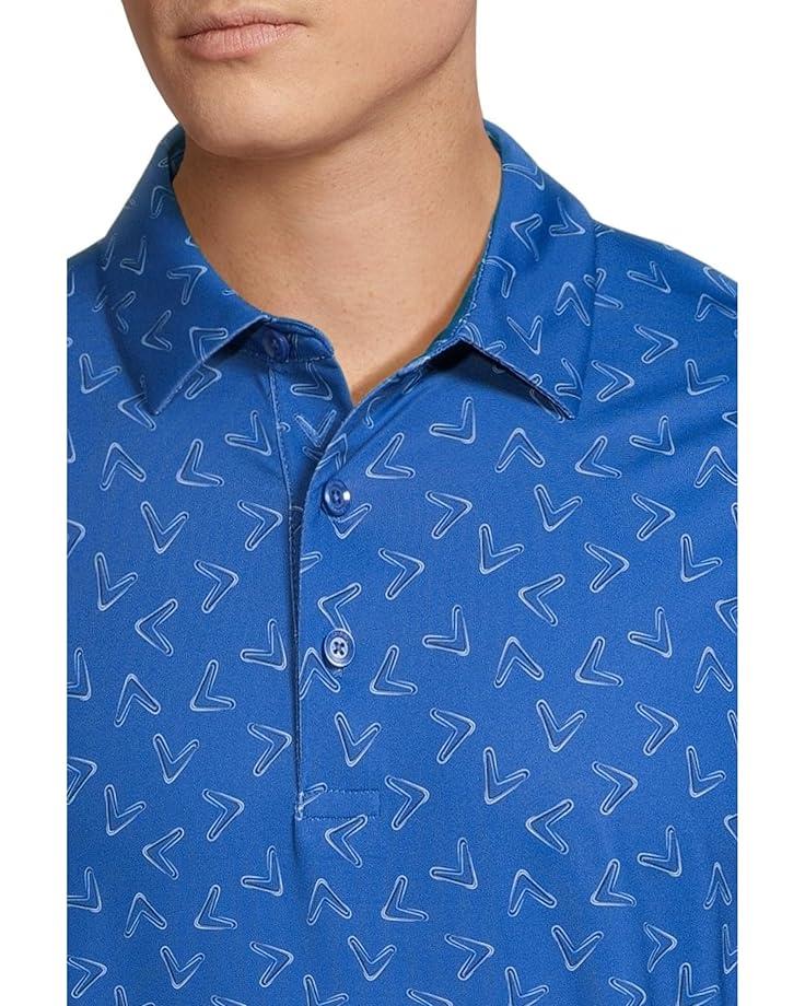 6pm Callaway All Over Large Chev Printed Polo Men's