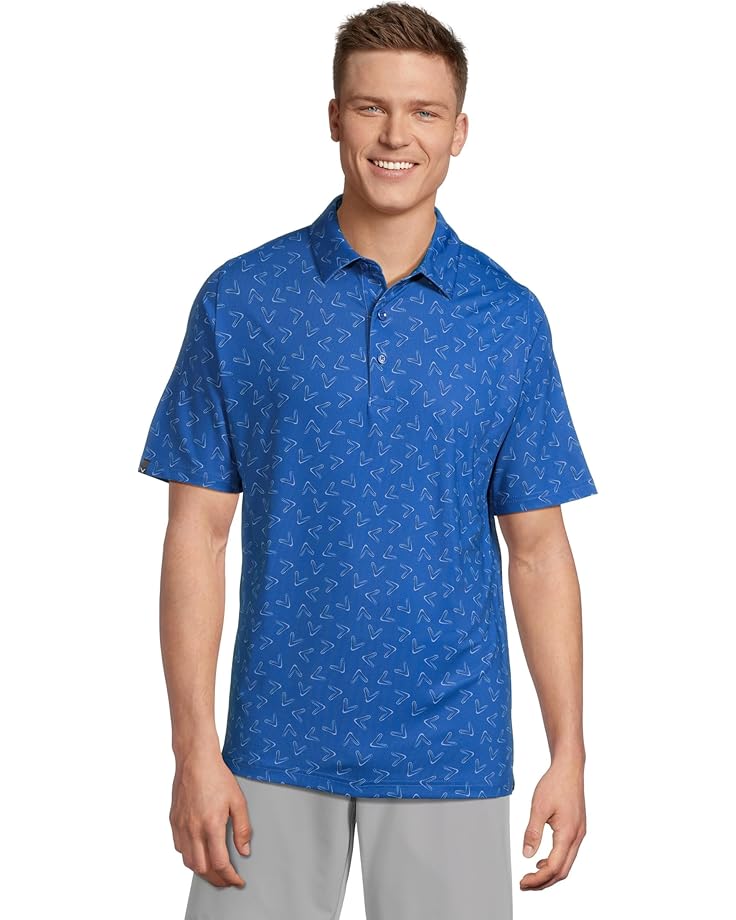 6pm Callaway All Over Large Chev Printed Polo Men's